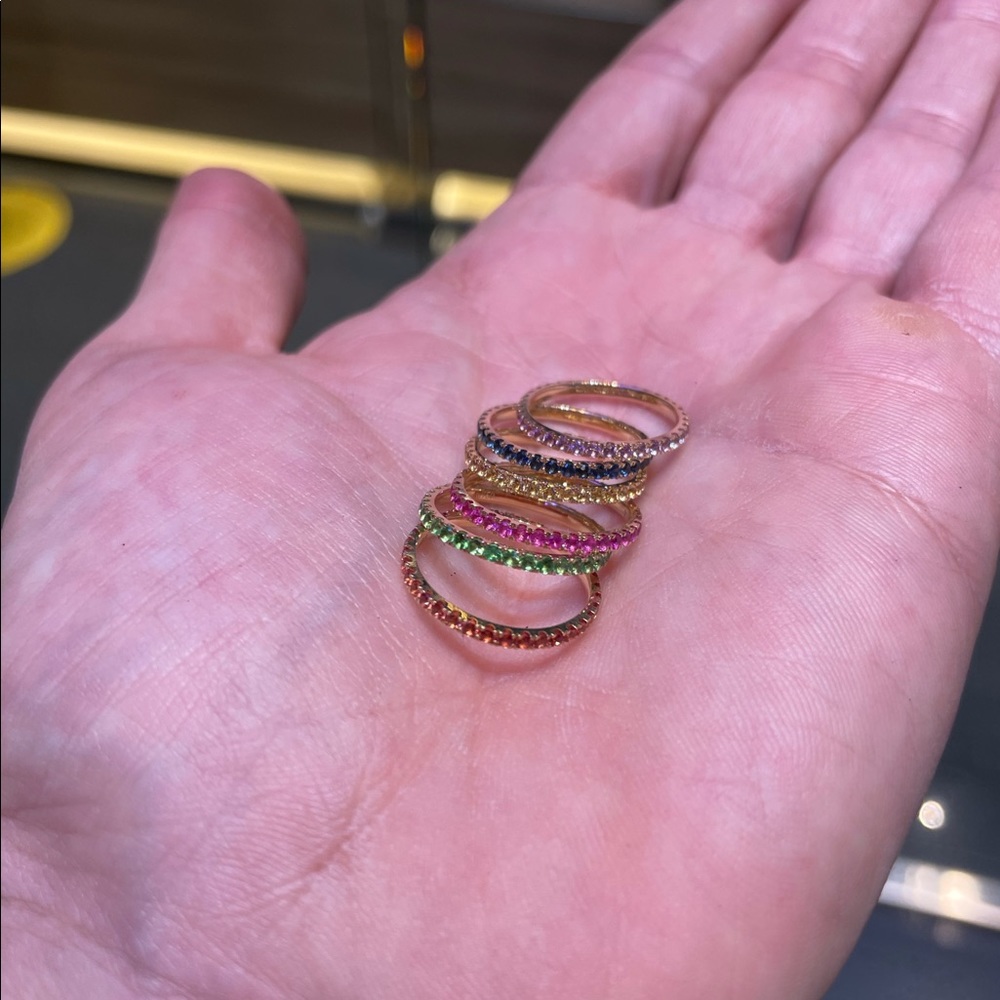 Sapphire dream rings